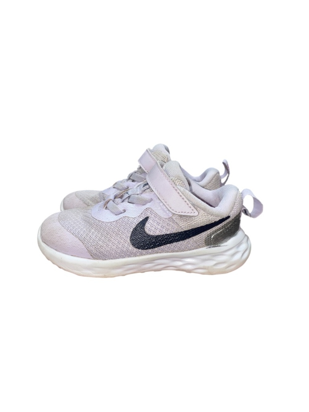 Nike Kids Light Lavender Sneakers with Black Swoosh